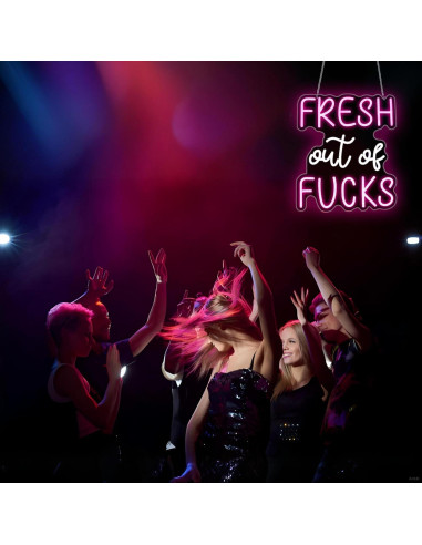 Luz de Neón Rosa LED Whfobfe Decoración de Pared USB 43.4x33.8cm