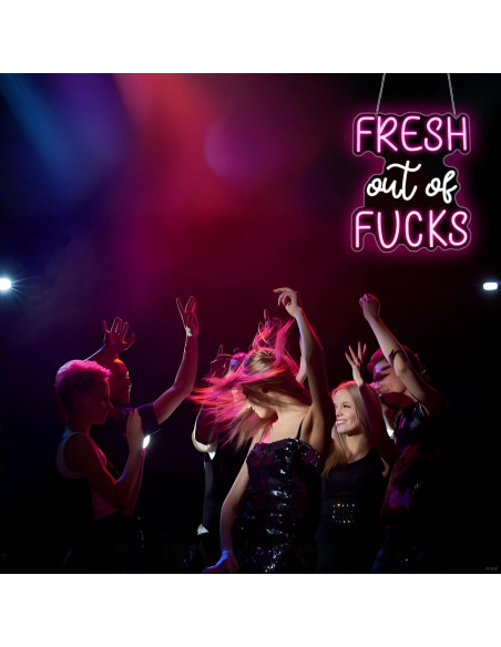 Luz de Neón Rosa LED Whfobfe Decoración de Pared USB 43.4x33.8cm