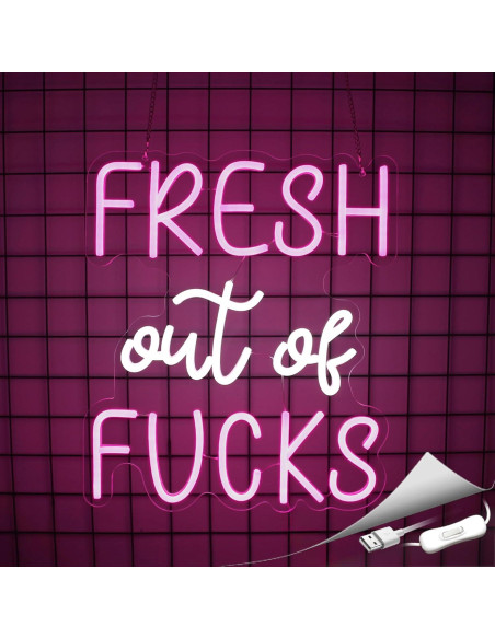 Luz de Neón Rosa LED Whfobfe Decoración de Pared USB 43.4x33.8cm