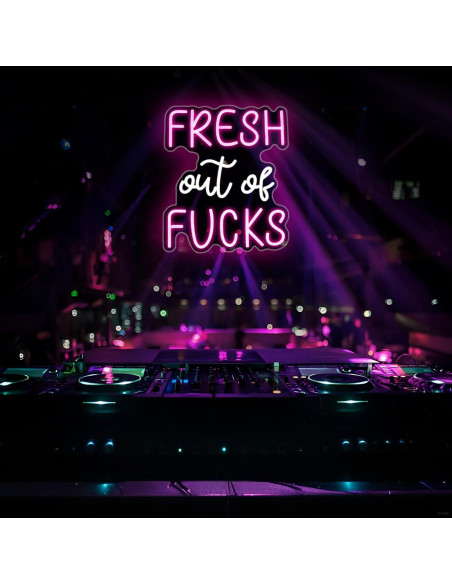 Luz de Neón Rosa LED Whfobfe Decoración de Pared USB 43.4x33.8cm