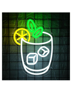 Cartel de Neón de Cóctel LED LALAON 35x25cm Decoración Bar