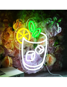 Cartel de Neón de Cóctel LED LALAON 35x25cm Decoración Bar 2
