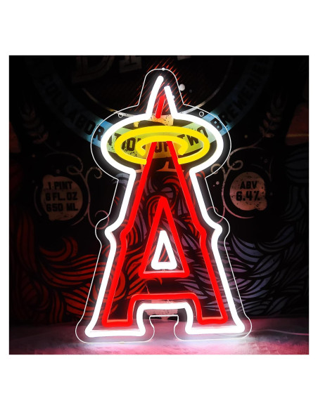 Luz de Neón LED Brineon Signo Béisbol 40.9x26.9cm