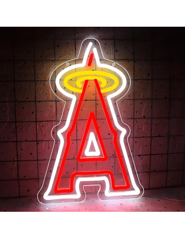 Luz de Neón LED Brineon Signo Béisbol 40.9x26.9cm