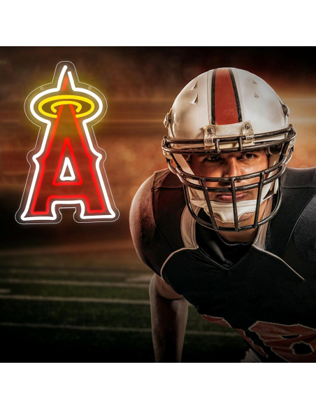 Luz de Neón LED Brineon Signo Béisbol 40.9x26.9cm