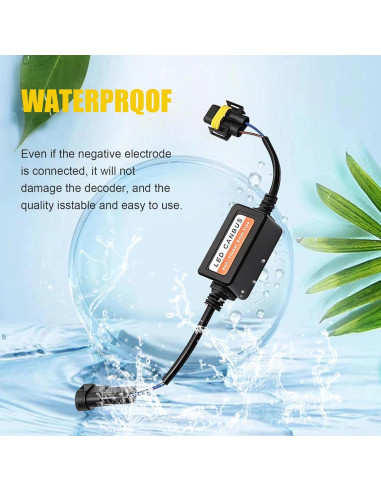Decodificador LED H11 H8 H9 Polcatay 2 PCS Anti Parpadeo