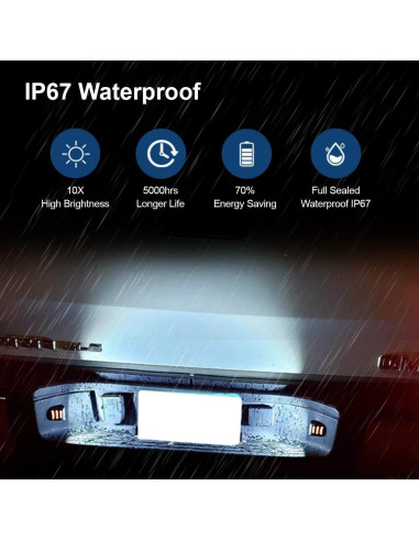 Luces LED de Placa D-Lumina para Chevy Silverado y GMC 6000K