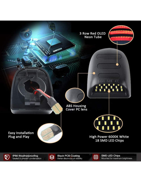 Luces LED de Placa D-Lumina para Chevy Silverado y GMC 6000K