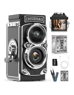 Cámara Digital Retro CHUZHAO 12MP Autofocus 1080P Portátil