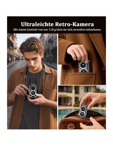 Cámara Digital Retro CHUZHAO 12MP Autofocus 1080P Portátil