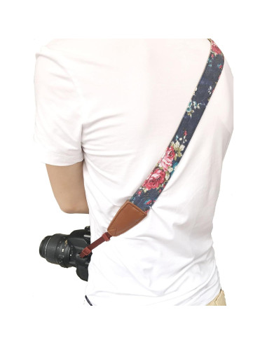 Correa de cámara Alled ajustable floral vintage para DSLR