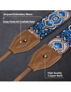 Correa de Cámara Padwa Lifestyle 5 cm Ancha Ajustable Vintage 2