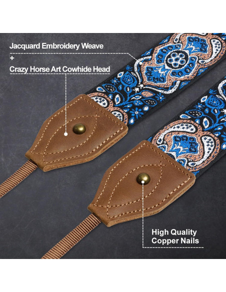 Correa de Cámara Padwa Lifestyle 5 cm Ancha Ajustable Vintage