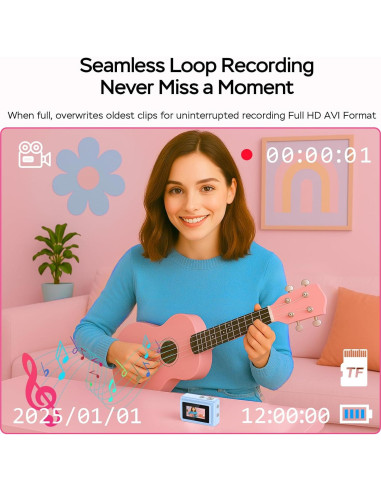 Mini Cámara Llave Dienspeak DC23 1080P 64GB Azul