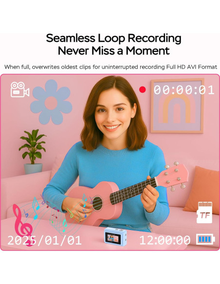 Mini Cámara Llave Dienspeak DC23 1080P 64GB Azul