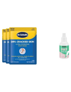 Paquete de 3 Mascarillas Hidratantes Dr. Scholl's + Spray Exfoliante Freeman 118ml