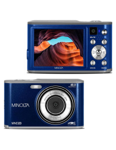 Cámara Digital Minolta MND23-BL 48MP 4K LCD 2.8" Azul