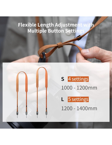 Correa para cámara PGYTECH Air ajustable 109.9-140 cm marrón