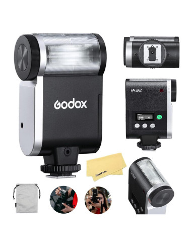 Flash Godox iA32 para Cámaras DSLR - 490 Destellos, 2.5s Reciclaje