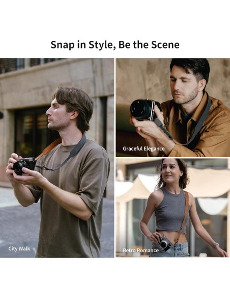 Correa para cámara PGYTECH Air ajustable 109.9-140 cm marrón