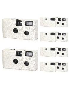 Paquete de 10 Cámaras Desechables Zhengmy Rosa Dorada 35mm