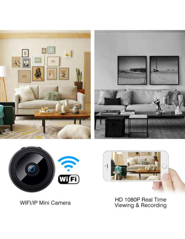Cámara Espía WiFi 1080P BVYY Mini Oculta Interior con Detección de Movimiento