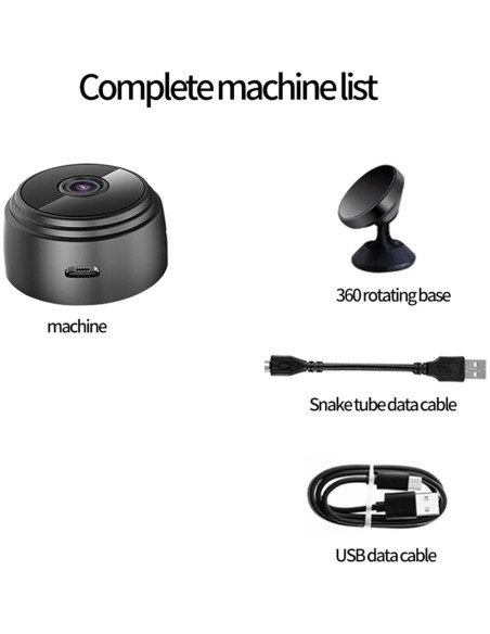 Cámara Espía WiFi 1080P BVYY Mini Oculta Interior con Detección de Movimiento