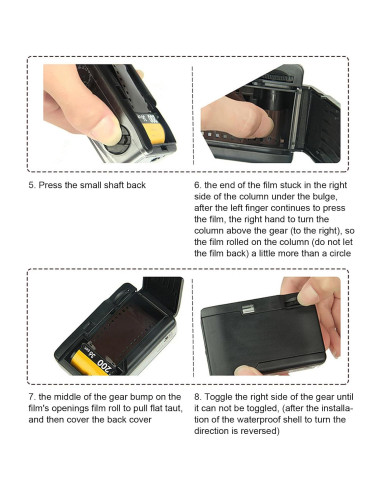 Cámara de película 35MM SENECESLI con funda impermeable