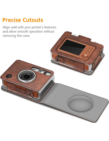 Funda Fintie para Cámara Fujifilm Instax Mini EVO + 5 Marcos Magnéticos