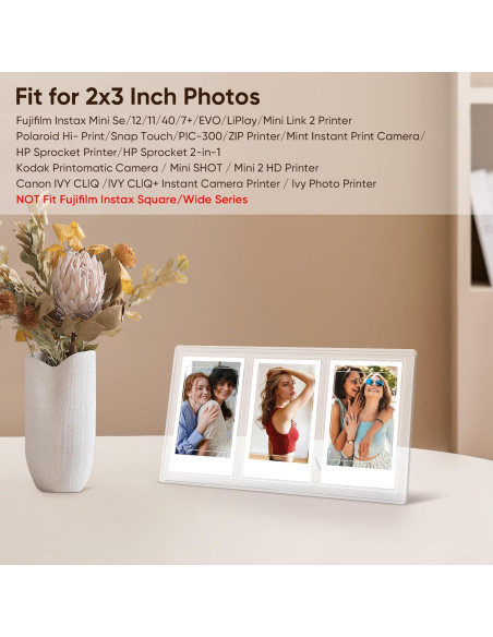 Funda Fintie para Cámara Fujifilm Instax Mini EVO + Marco 3 Rejillas