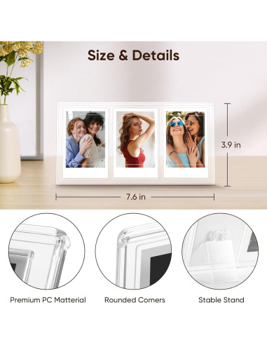 Funda Fintie para Cámara Fujifilm Instax Mini EVO + Marco 3 Rejillas