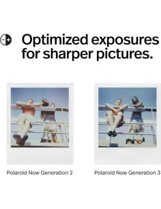 Cámara Instantánea Polaroid Now Gen 3 i-Type Negra + 16 Fotos 2