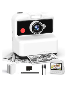 Cámara Instantánea para Niños CAMCLID M6 48MP 2.5K UHD Blanca