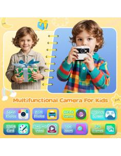 Cámara Instantánea para Niños CAMCLID M6 48MP 2.5K UHD Blanca 2