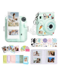 Kit de Accesorios CAIYOULE para Cámara Instax Mini 12 - Funda, Álbum y Stickers