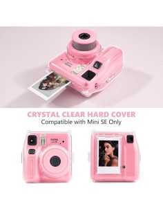 Funda Transparente para Cámara Fujifilm Instax Mini SE - Rosa 2