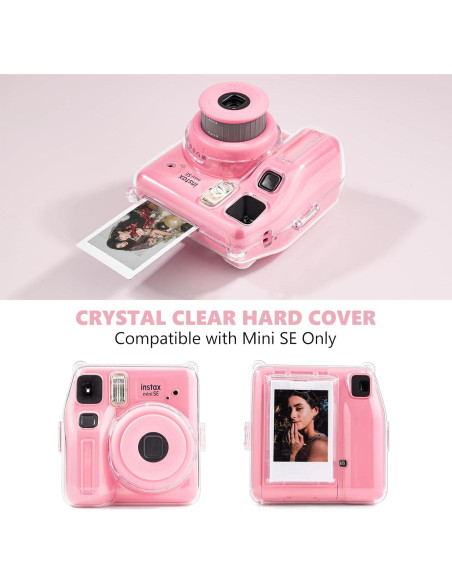 Funda Transparente para Cámara Fujifilm Instax Mini SE - Rosa