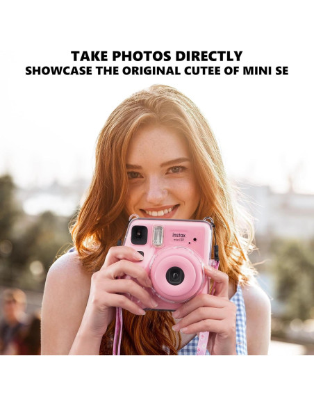 Funda Transparente para Cámara Fujifilm Instax Mini SE - Rosa