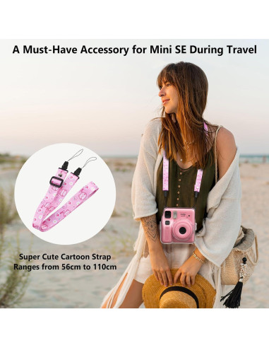 Funda Transparente para Cámara Fujifilm Instax Mini SE - Rosa