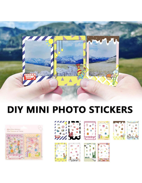 Kit Accesorios CAIYOULE para Fujifilm Instax Mini SE - Lazo Rosa