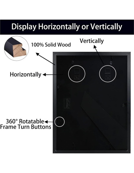 Marco Collage Comtraker para Fotos Polaroid 16 Aperturas Negro