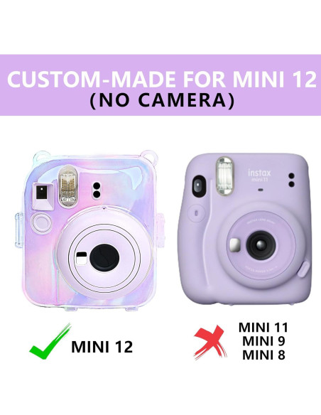 Funda Protectora Transparente WOGOZAN para Fujifilm Instax Mini 12