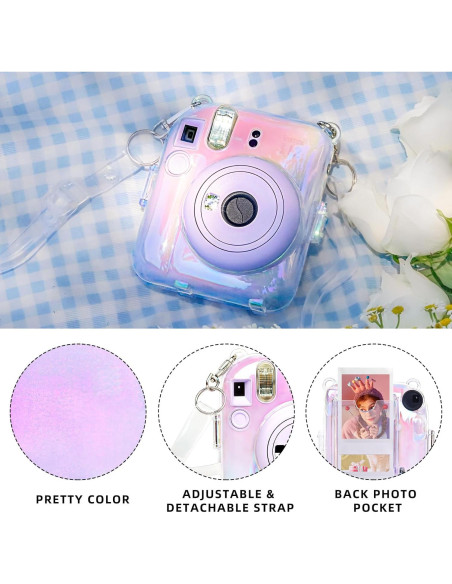 Funda Protectora Transparente WOGOZAN para Fujifilm Instax Mini 12