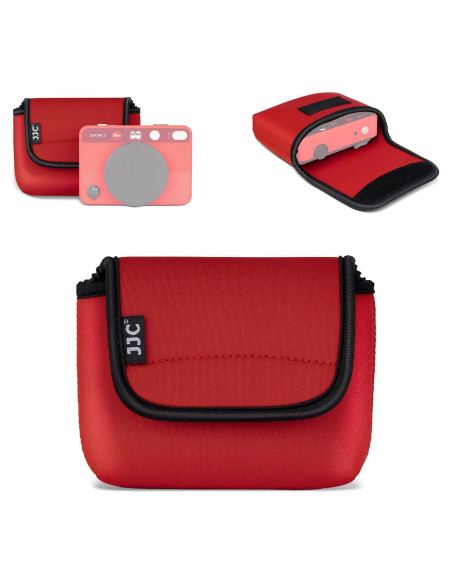 Funda Neopreno Suave para Cámara Leica SOFORT 2 ROJO