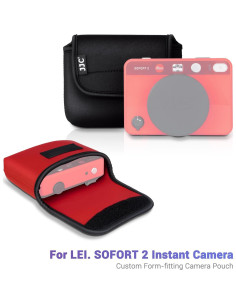 Funda Neopreno Suave para Cámara Leica SOFORT 2 ROJO 2