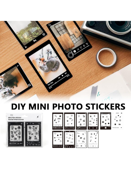 Funda de cámara CAIYOULE para Fujifilm Mini 99 con álbum y pegatinas