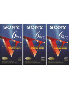 Cintas VHS Sony 3T120VR - Paquete de 3 - 6 Horas 2