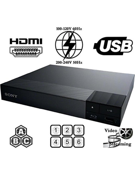 Reproductor Blu Ray y DVD SONY S1700 Multi Sistema USB HDMI
