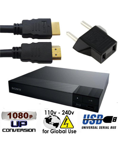 Reproductor Blu Ray y DVD SONY S1700 Multi Sistema USB HDMI