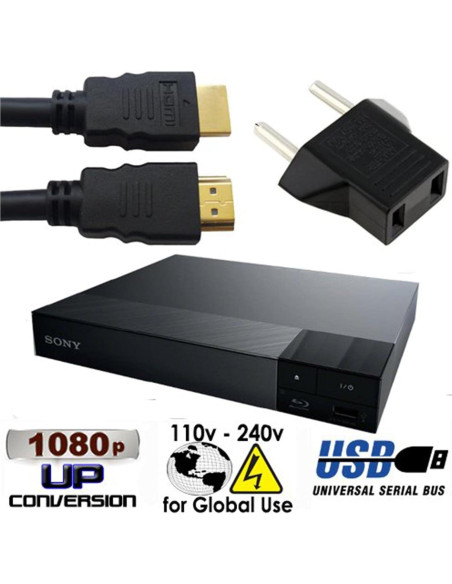 Reproductor Blu Ray y DVD SONY S1700 Multi Sistema USB HDMI